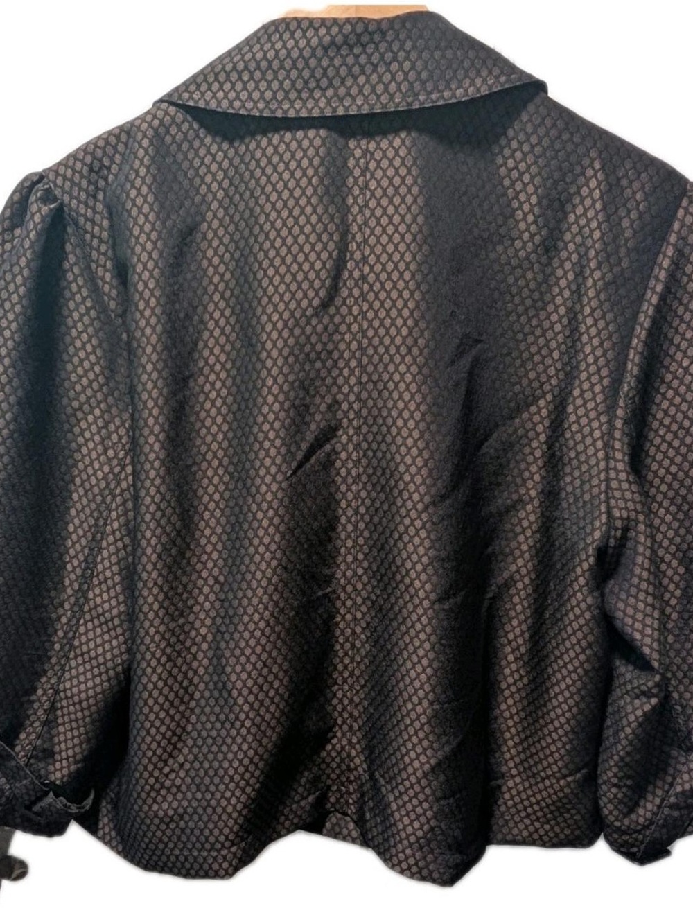 APT.9 ~ Double Breasted ~ Jacket ~ The Shiny Brown Pattern is so Pretty ~ Sz Lg - Picture 4 of 10